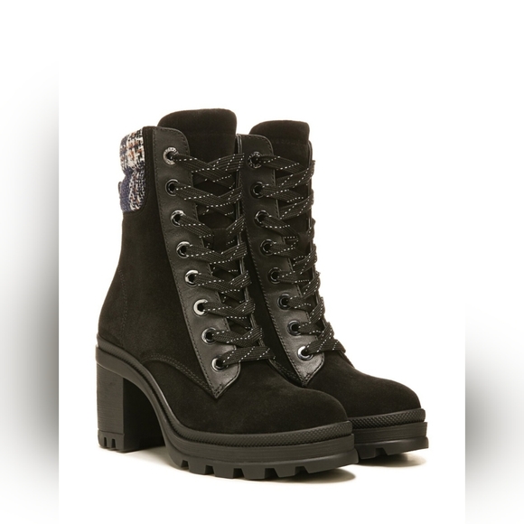 NWOT Veronica Beard Westport Water Resistant Black Suede Boots - Size 10 - Picture 14 of 14